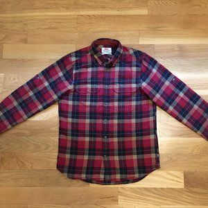 Men's Fjällräven Flannel ~ Red/Blue ~ Size S